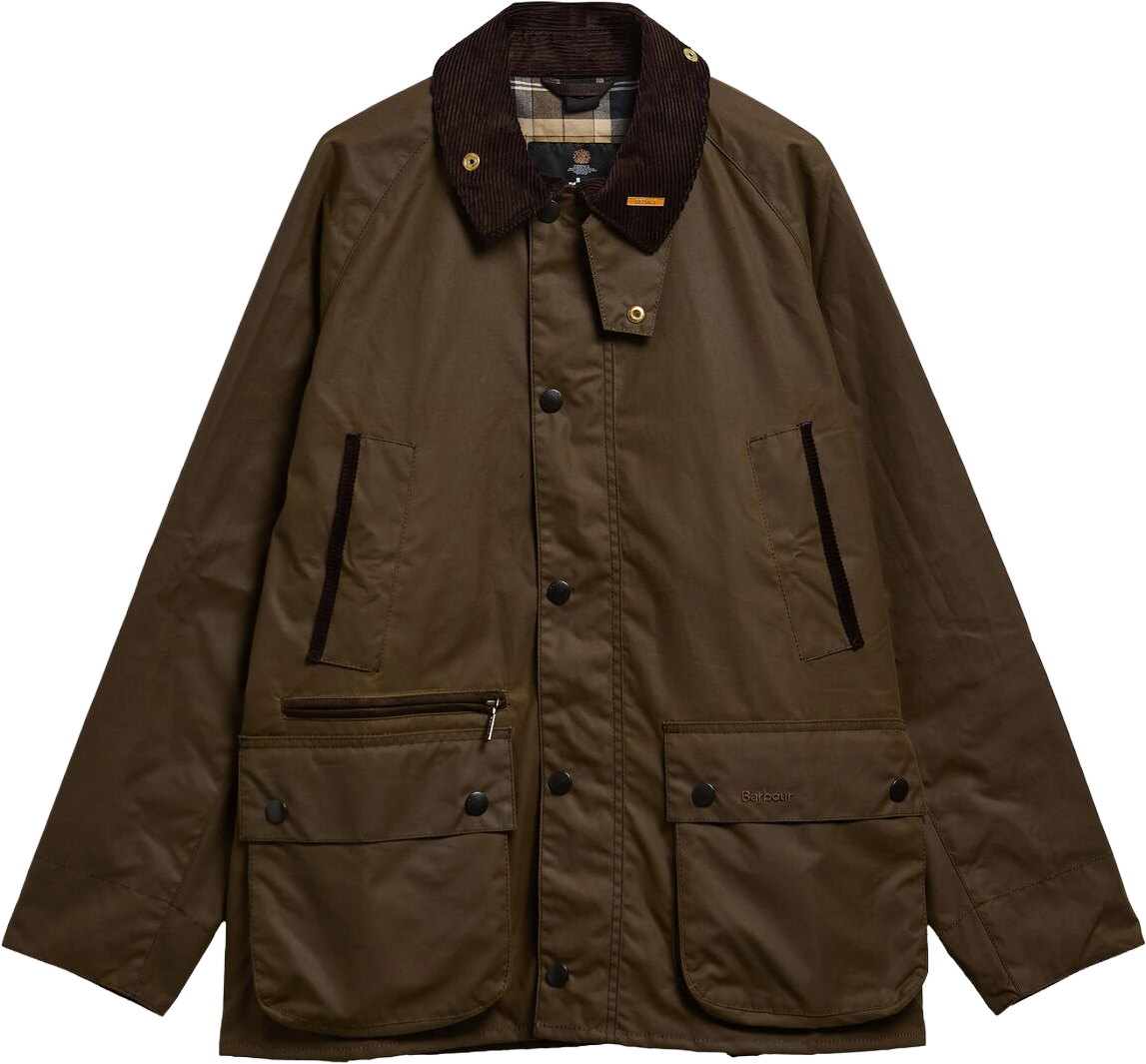 Barbour Classic Bedale Vaxjacka Brun Storlek herr – bild 3
