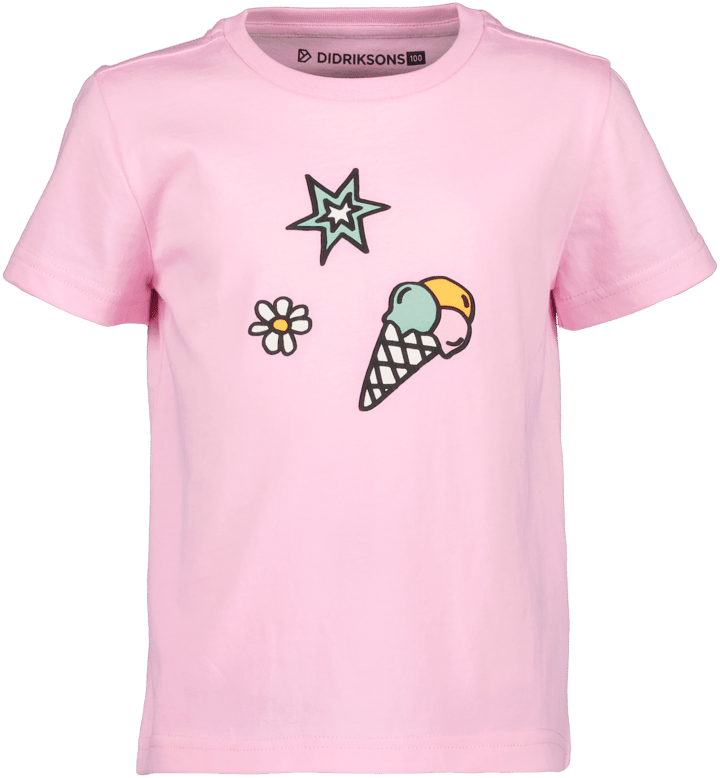 Kids' Mynta T-Shirt 2 Orchid Pink Didriksons