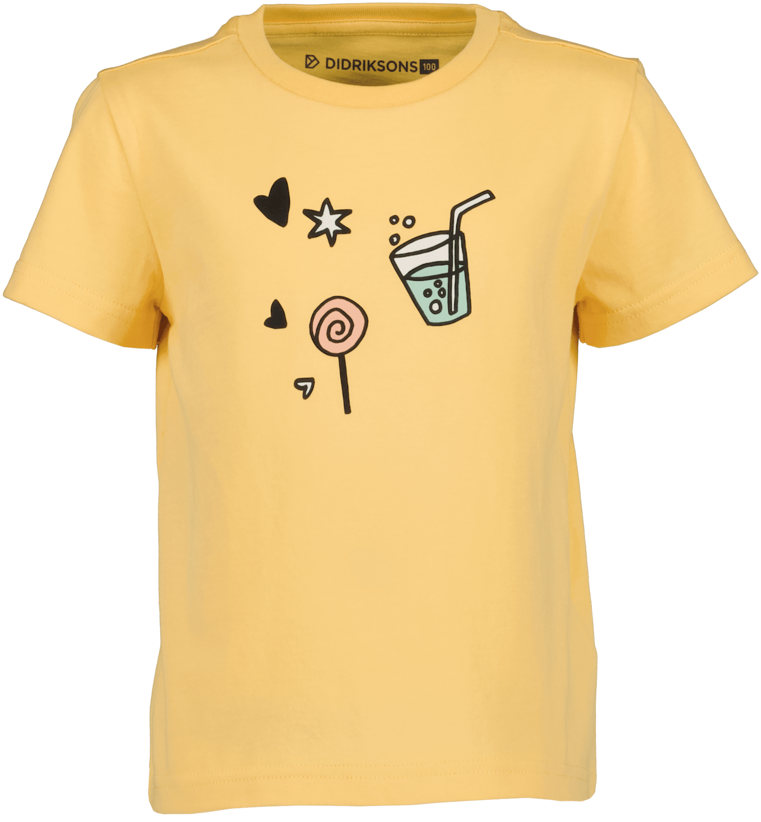 Didriksons Mynta Kids T-Shirt 2 Creamy Yellow