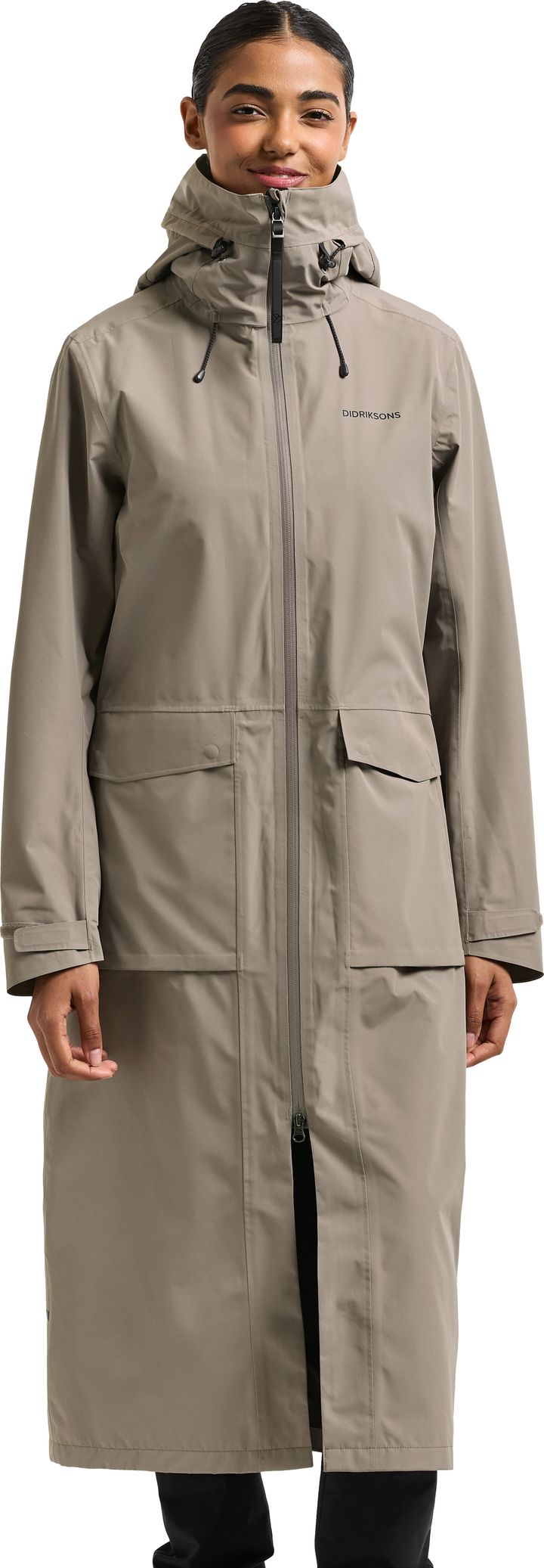 Didriksons Women's Nadja Parka Long 4 Ash Brown Didriksons