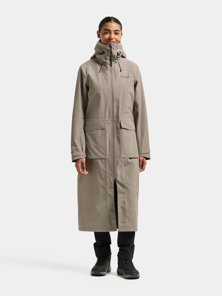 Didriksons Women's Nadja Parka Long 4 Ash Brown Didriksons