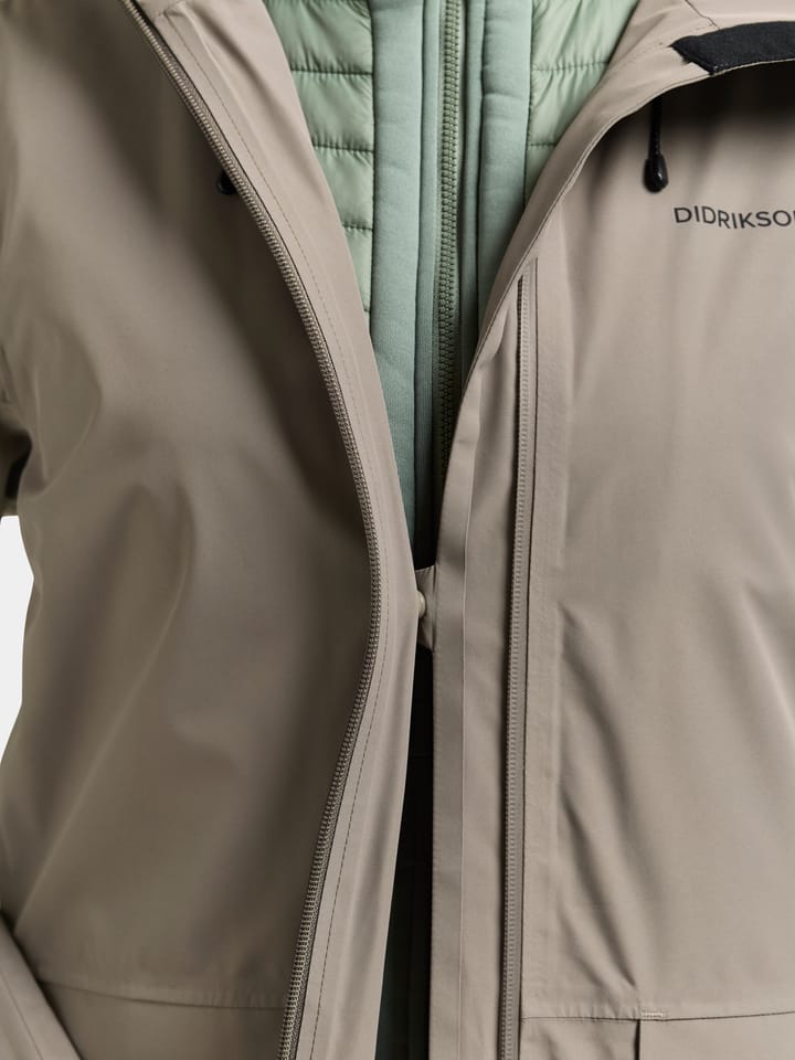 Didriksons Women's Nadja Parka Long 4 Ash Brown Didriksons