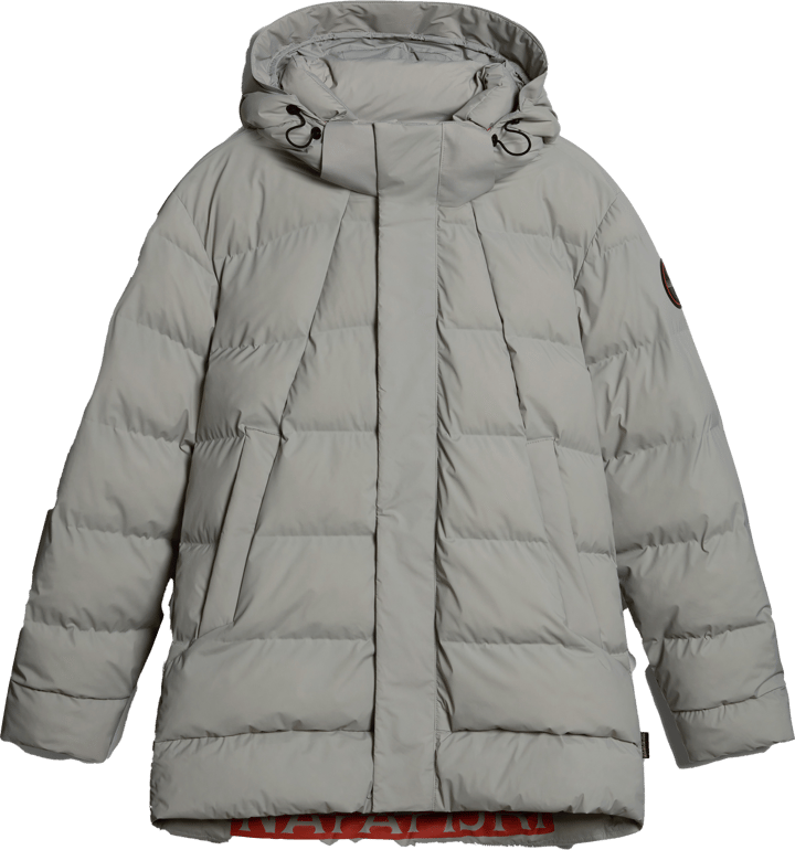 Men's Thermo Puffer Long Jacket 20-22 Gray Ghost Napapijri