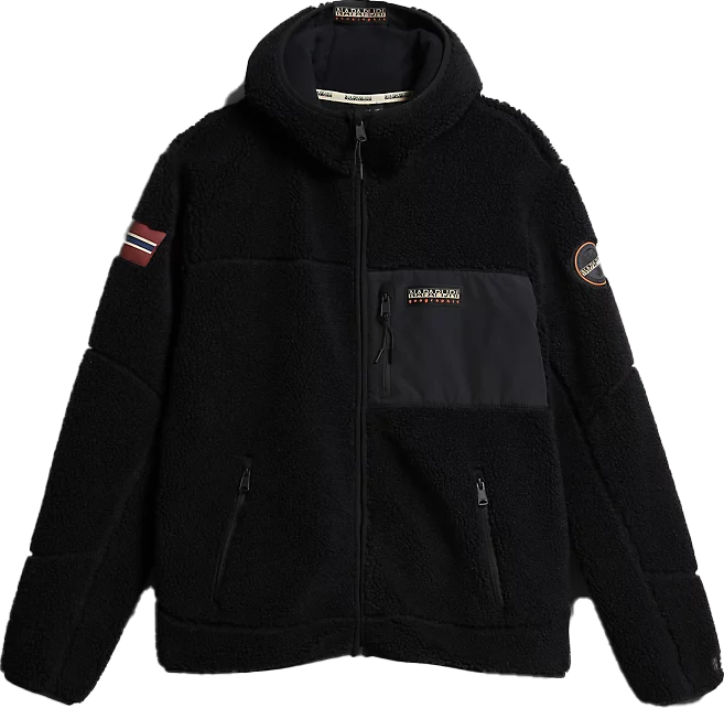 Men’s Yupik Full-Zip Fleece Hoodie Black