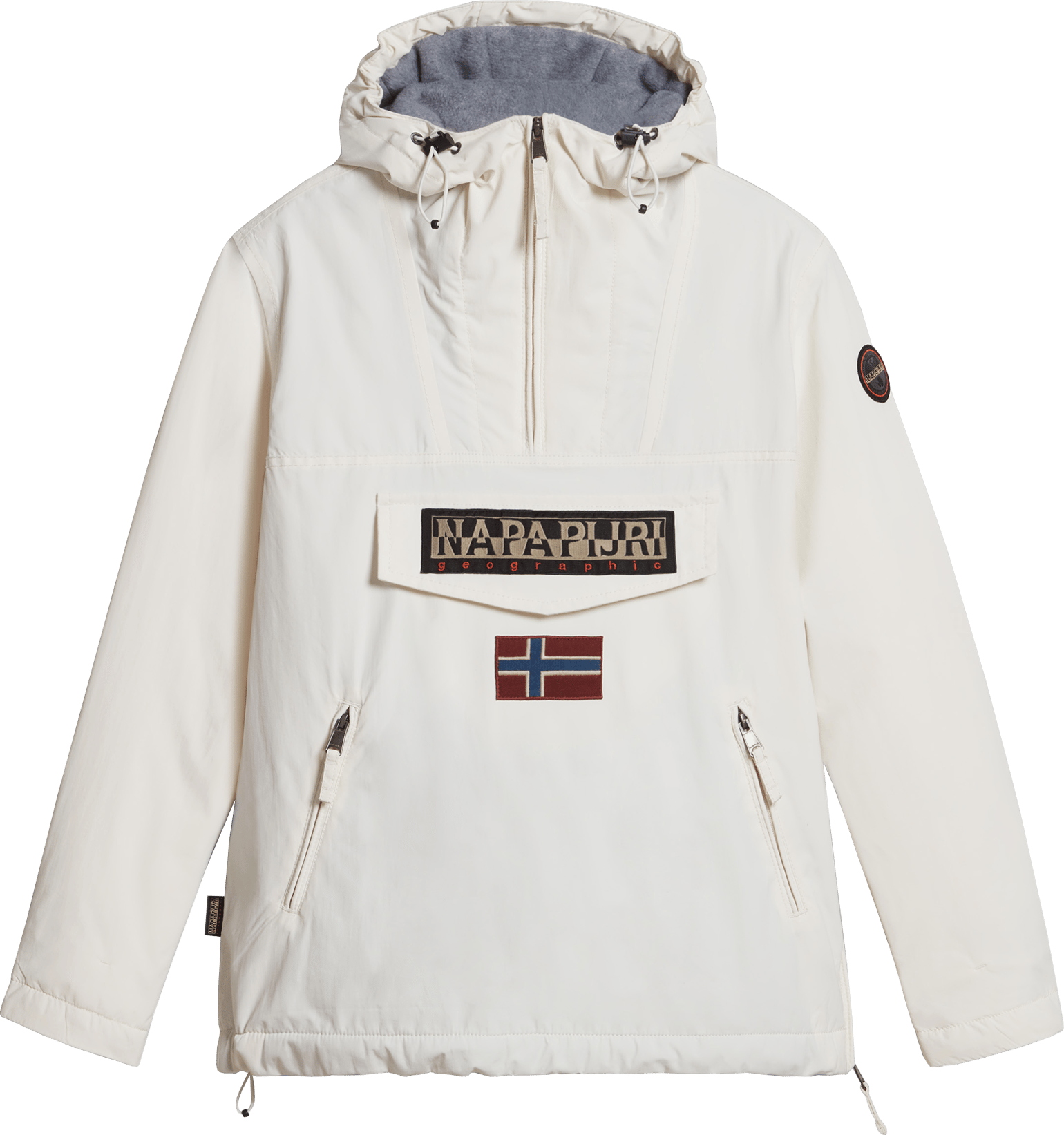 Men's Rainforest Pocket Winter Anorak Jacket White Whisper