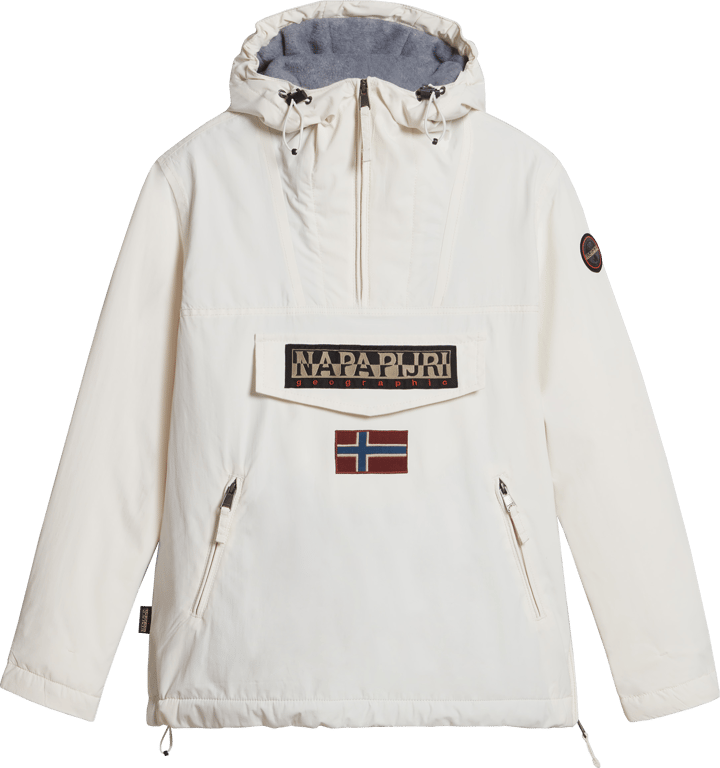 Men's Rainforest Pocket Winter Anorak Jacket White Whisper Napapijri