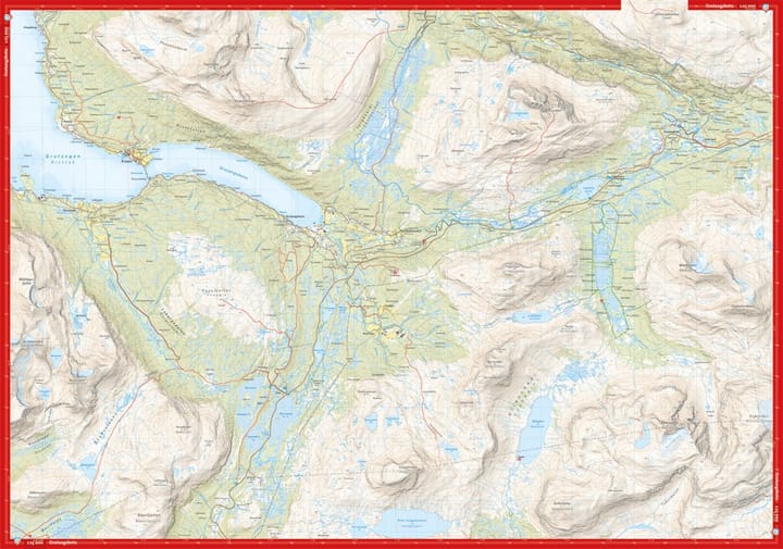 Calazo förlag Narvik: Spanstinden & Dudalstinden 1:25 000 Alpine map Calazo förlag