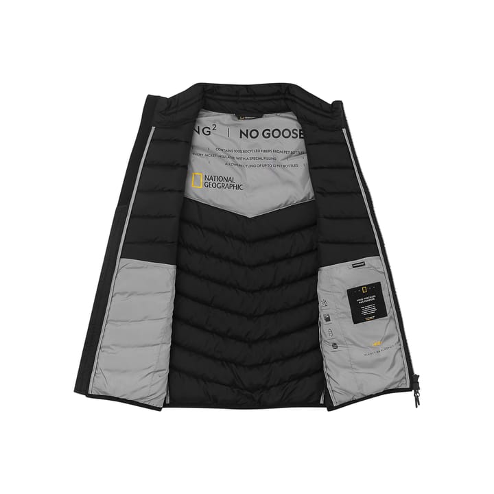 National Geographic Puffer Jacket        Black National Geographic