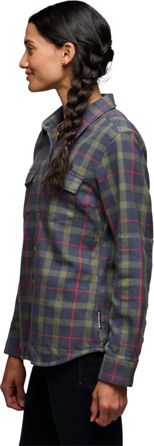 Black Diamond Women's Project Twill Long Sleeve Shirt Charcoal-Tundra Black Diamond