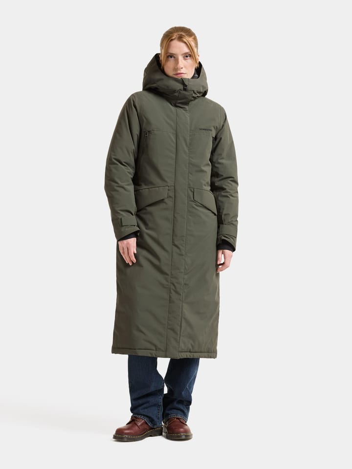 Didriksons Women's Neja Parka Long Deep Green Didriksons