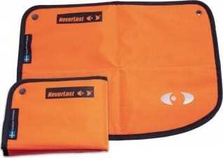 Never Lost Sitteunderlag Sammenleggbart Black/Orange Neverlost