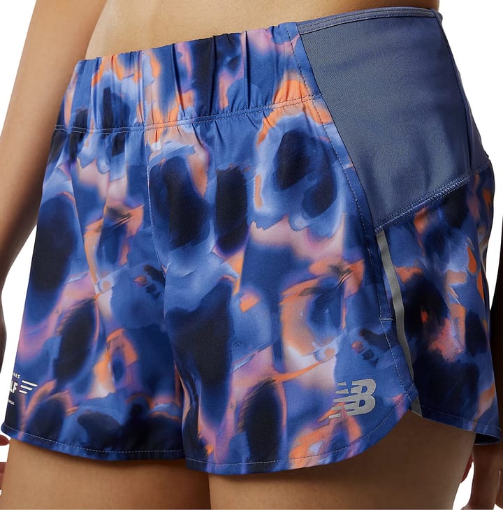 New Balance Women's United Airlines NYC Half Printed Impact Run 3In Short Night Sky New Balance