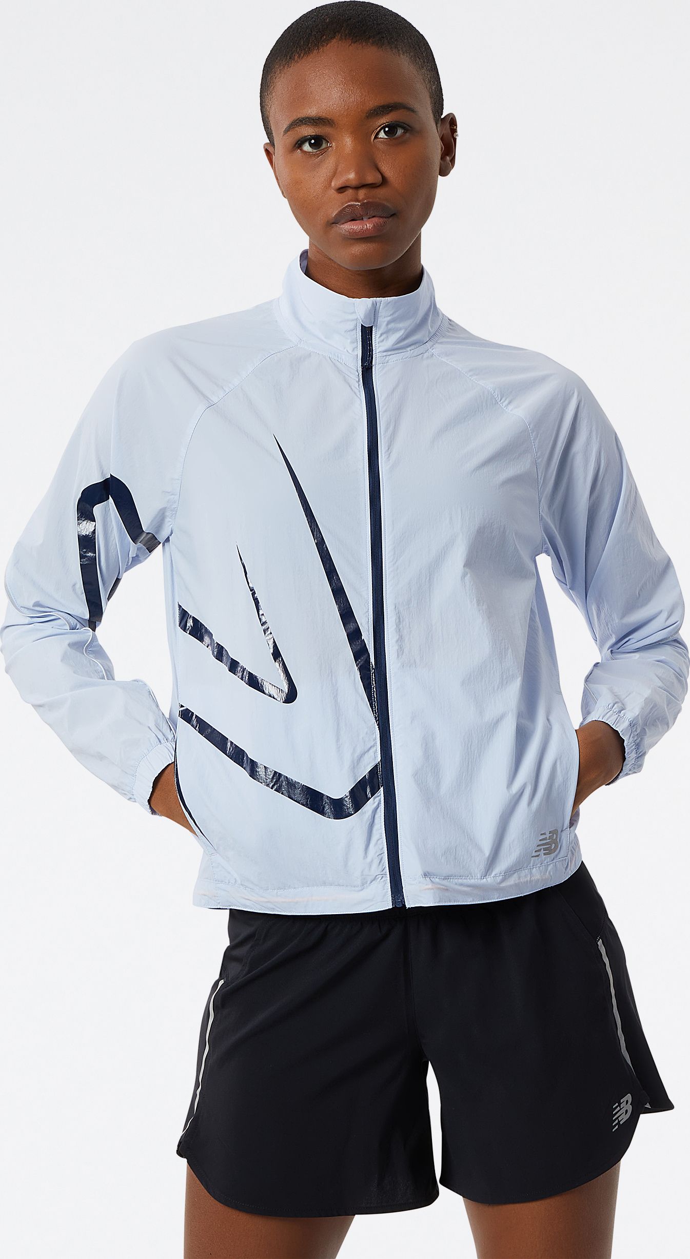 New Balance Women's Printed Impact Run Light Pack Jacket