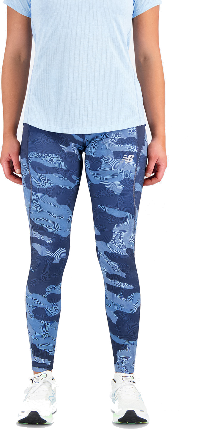 Women’s Printed Impact Run Tight Blue Haze Heather