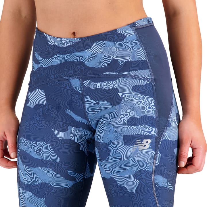 Women's Printed Impact Run Tight Blue Haze Heather New Balance