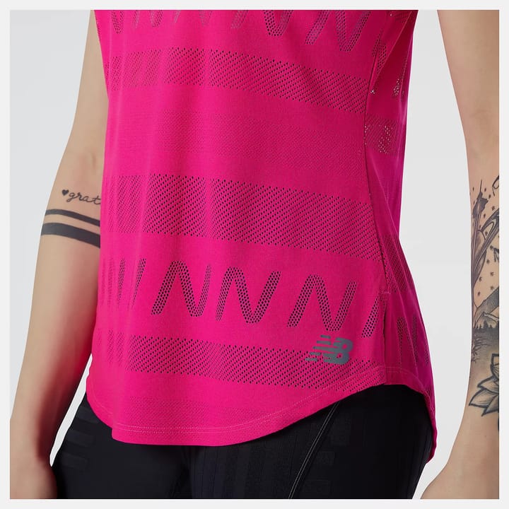 Women's Q Speed Jacquard Short Sleeve Pink Glo New Balance
