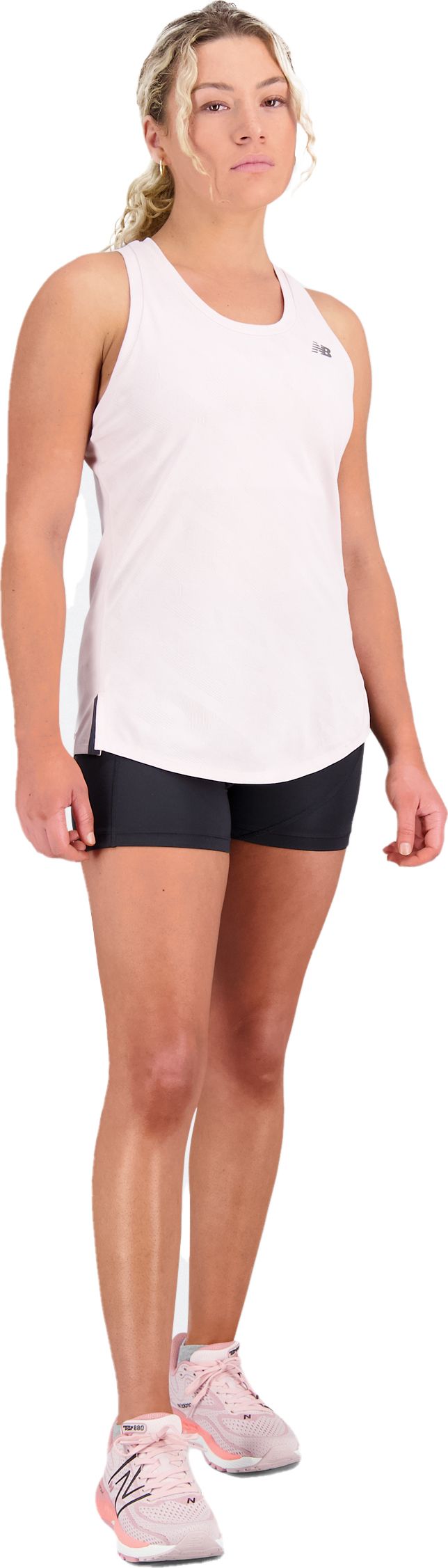 Women's Q Speed Shape Shield 4 Inch Fitted Short Black New Balance