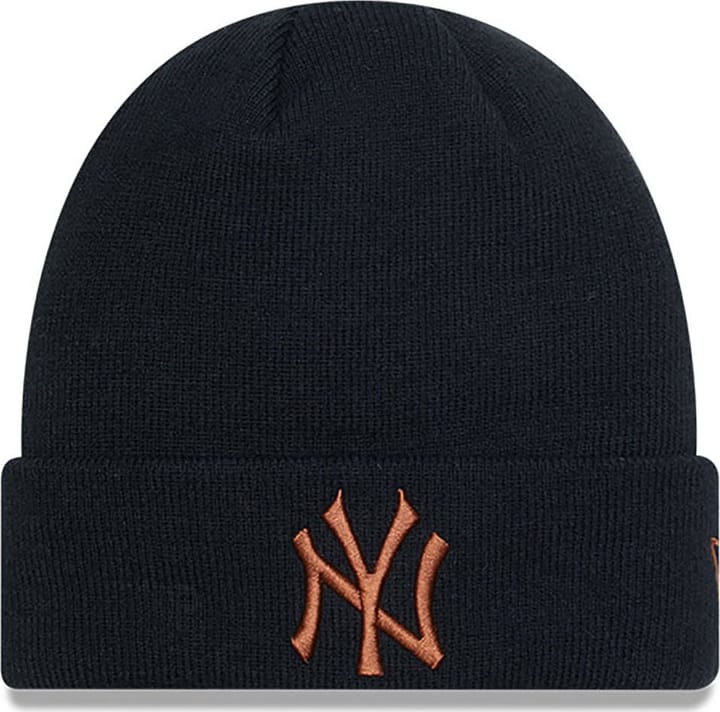 New Era New York Yankees League Essential Cuff Knit Beanie Hat Black New Era