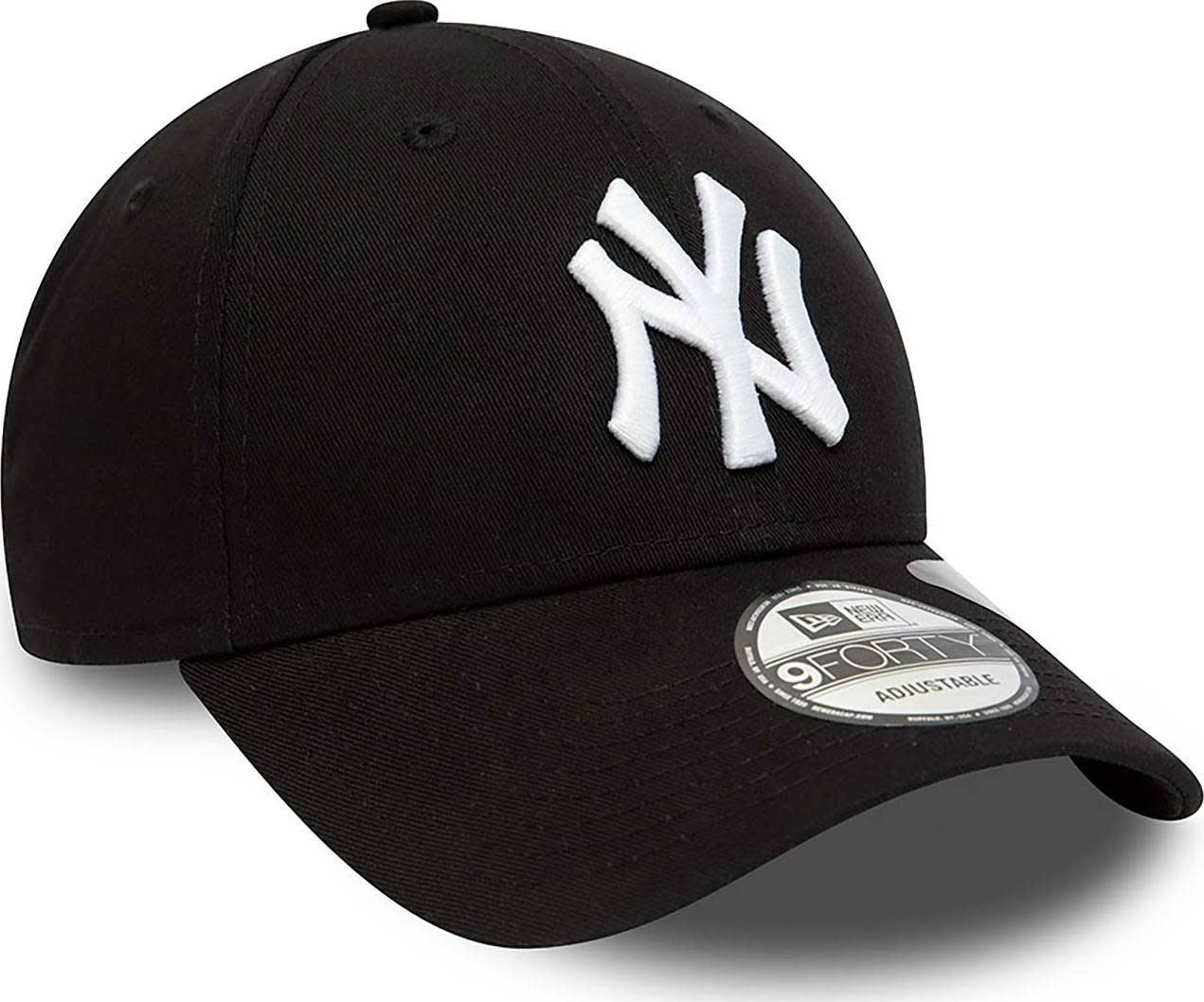 New York Yankees Repreve League Essential 9FORTY Adjustable Cap Blkwhi