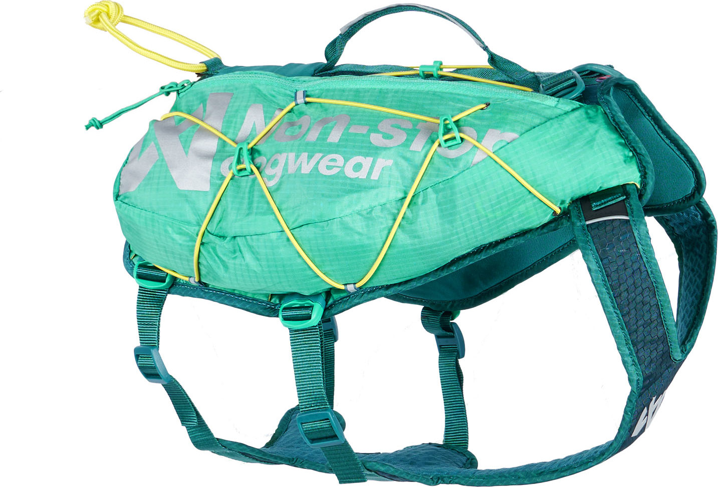 Non-stop Dogwear Trail Light Dog Backpack Teal Annet hundetilbehør M
