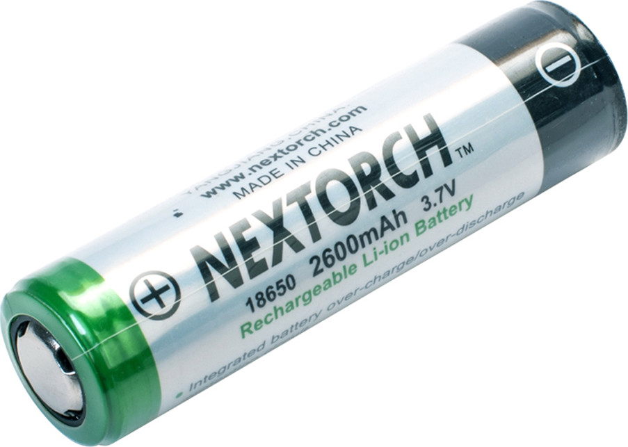 NexTorch Uppladdningsbart batteri 18650 Black Batterier OneSize