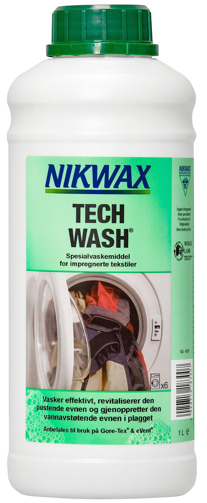 Nikwax Tech Wash 1 liter Classicdesertwhite Nikwax