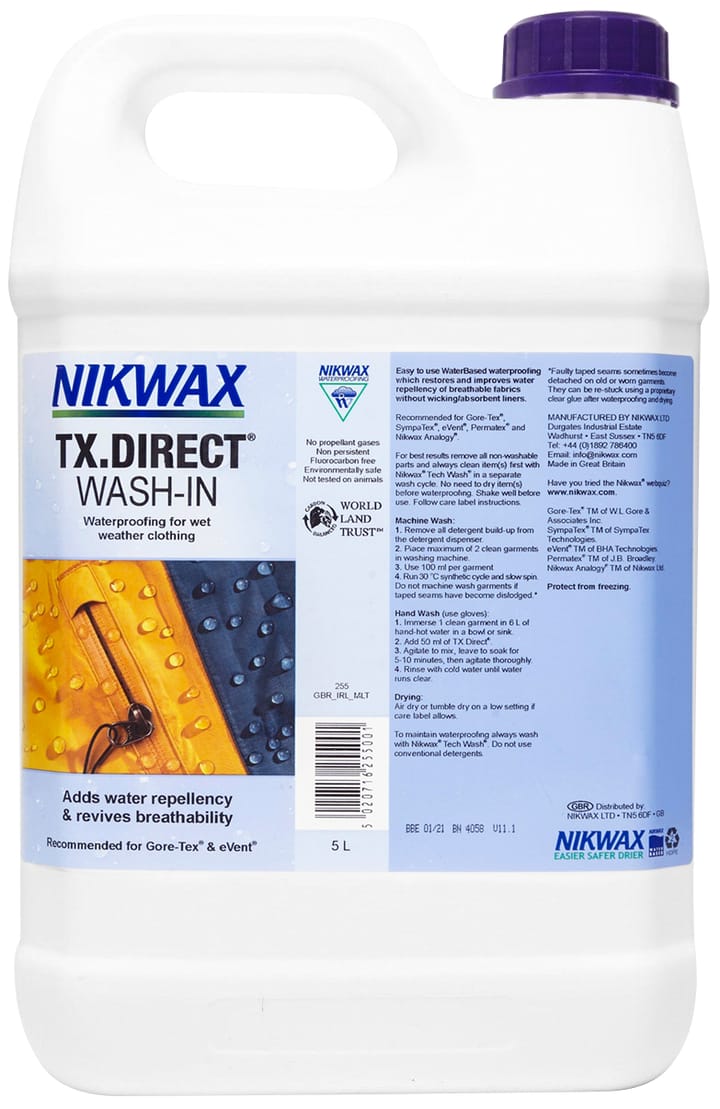 Nikwax Tx.Direct Wash-In, 5l Nocolour Nikwax Nikwax Tx.Direct Wash-In, 5l Nocolour Nikwax