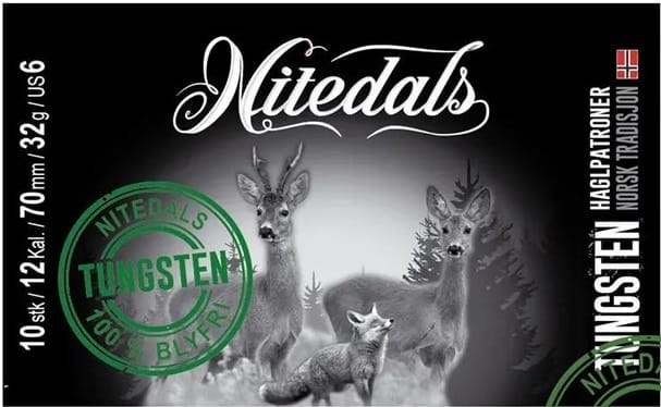 Nitedals Nitedals Tungsten 12/70 Us6 32g Tungsten Er Alternativ Til Bly I Ammo Nitedals