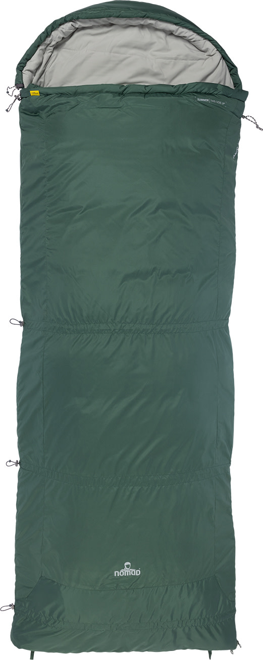 Nomad Triple-S Premium Sleeping Bag Trekking Green Syntetsovsäckar Right