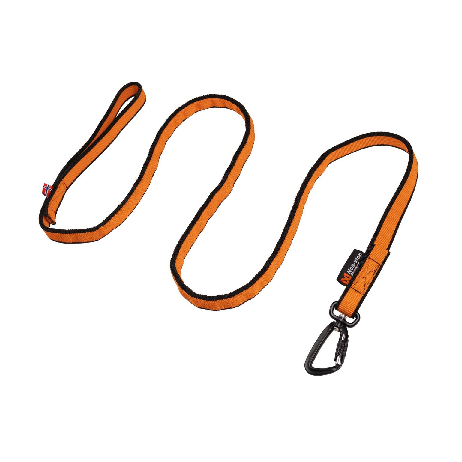 Non-stop Dogwear Bungee Leash 2m Black/Orange