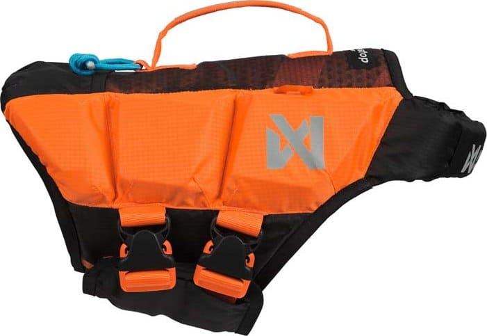 Non-stop Dogwear Protector Life Jacket Size 5-7 Black/Orange Non-stop Dogwear