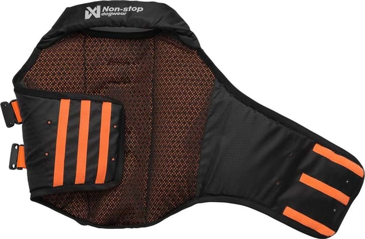 Non-stop Dogwear Protector Life Jacket Size 5-7 Black/Orange Non-stop Dogwear
