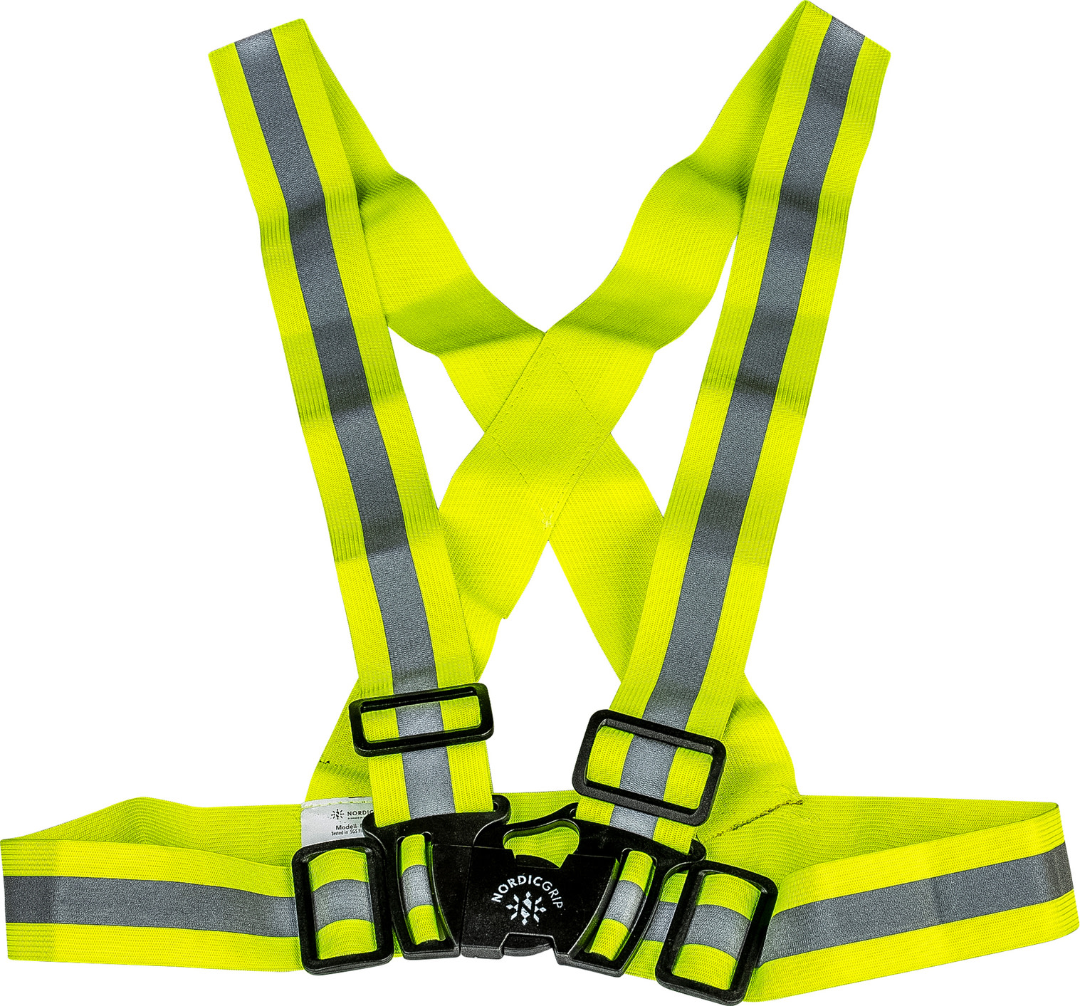 Nordic Grip Kids' Reflective Cross Belt Yellow Junior, Yellow