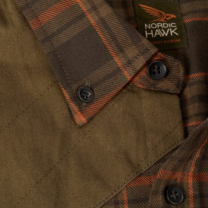 Johannishus LS Flannel Shirt Men Raven Nordic Hawk