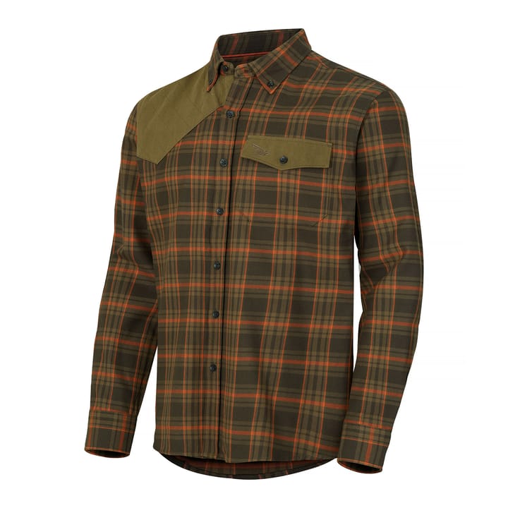 Johannishus LS Flannel Shirt Men Raven Nordic Hawk