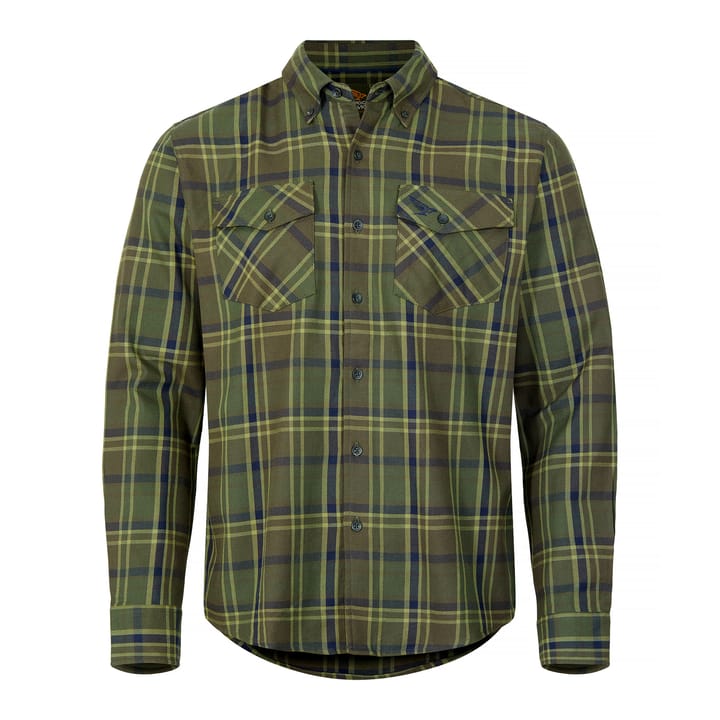 Nordic Hawk Vartorp LS Flannel Shirt Men Deep Depths Nordic Hawk