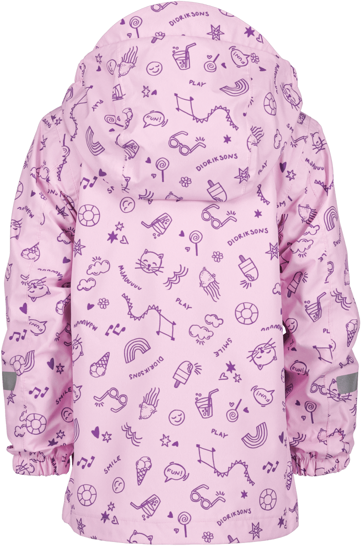 Didriksons Norma Kids Pr Jkt 3 Doodle Orchid Pink Didriksons
