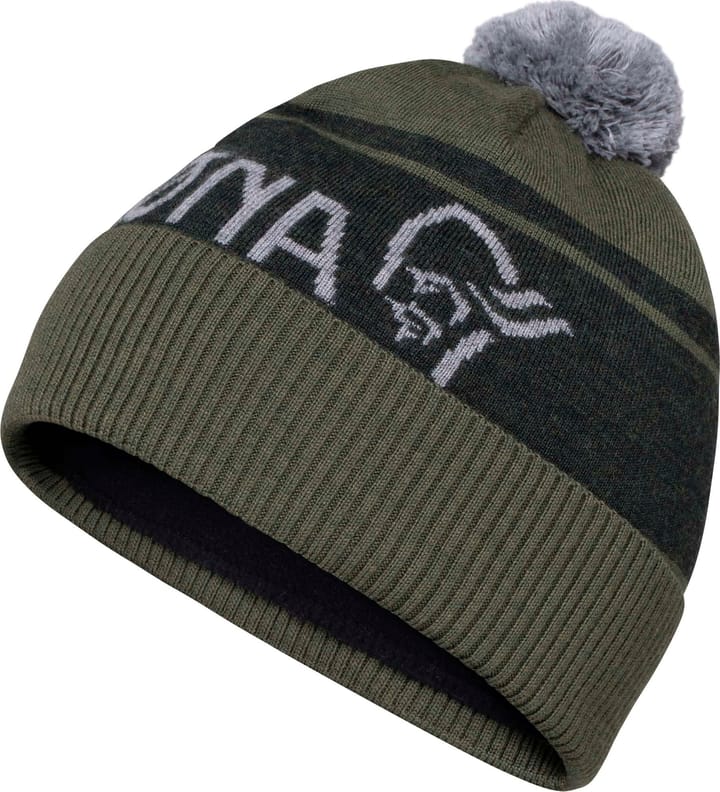 Norrøna /29 Heavy Merinoull Logo Beanie Olive Night Melange Norrøna