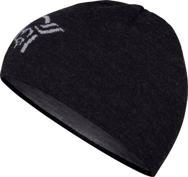 Norrøna Unisex /29 Light Merinoull Logo Beanie Caviar Melange Norrøna