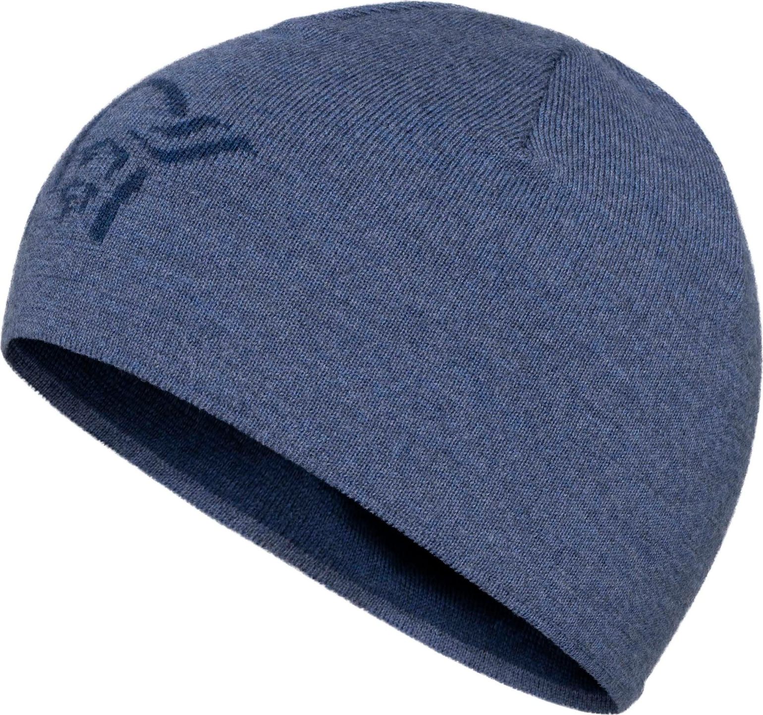 Norrøna Unisex /29 Light Merinoull Logo Beanie Vintage Indigo Melange