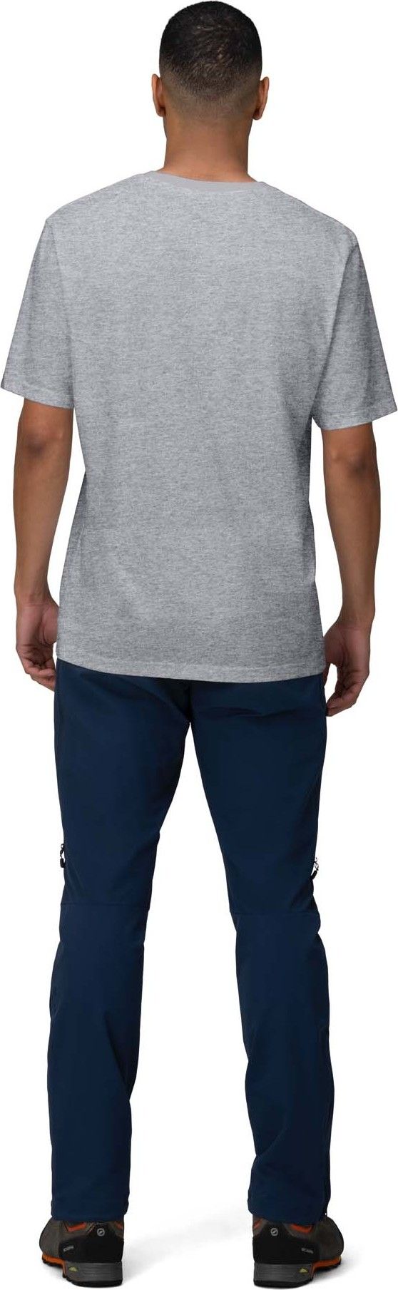 Norrøna Men's /29 Cotton Activity Embroidery T-Shirt Grey Melange Norrøna