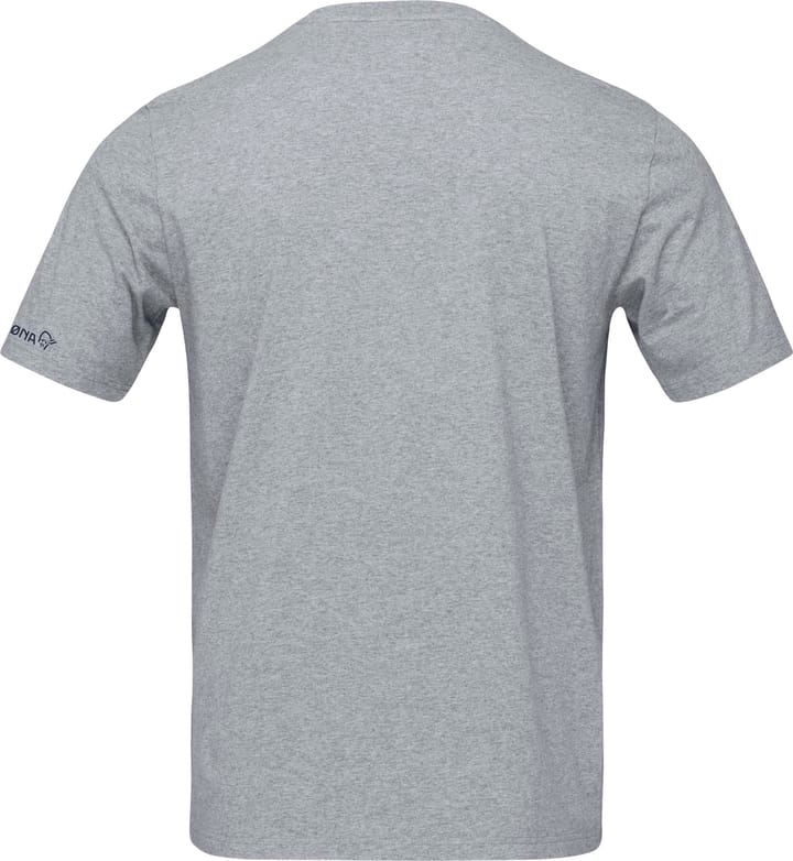 Norrøna Men's /29 Cotton Activity Embroidery T-Shirt Grey Melange Norrøna