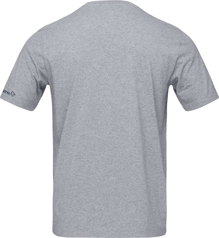 Men's /29 Cotton Activity Embroidery T-Shirt Grey Melange Norrøna