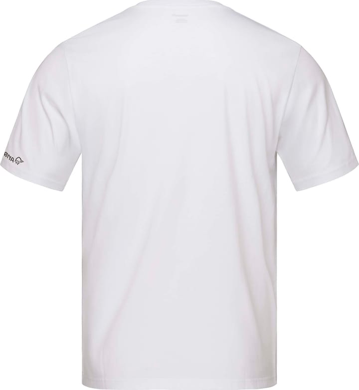 Norrøna Men's /29 Cotton Activity Embroidery T-Shirt Pure White Norrøna