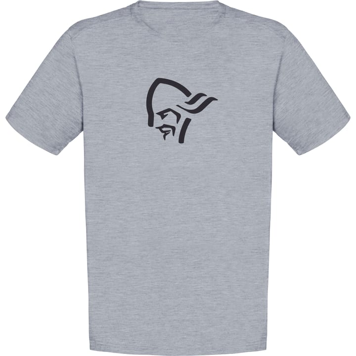 Norrøna Men's /29 Cotton Viking T-shirt Grey Melange/Caviar Norrøna