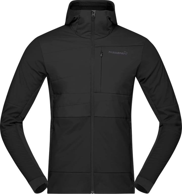 Men's Falketind Alpha90 Insulated Zip Hood Caviar Norrøna