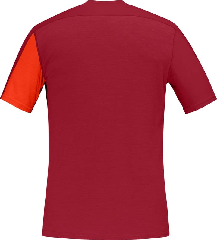 Men's Falketind Equaliser Merino T-Shirt Arednalin/Rhubarb Norrøna