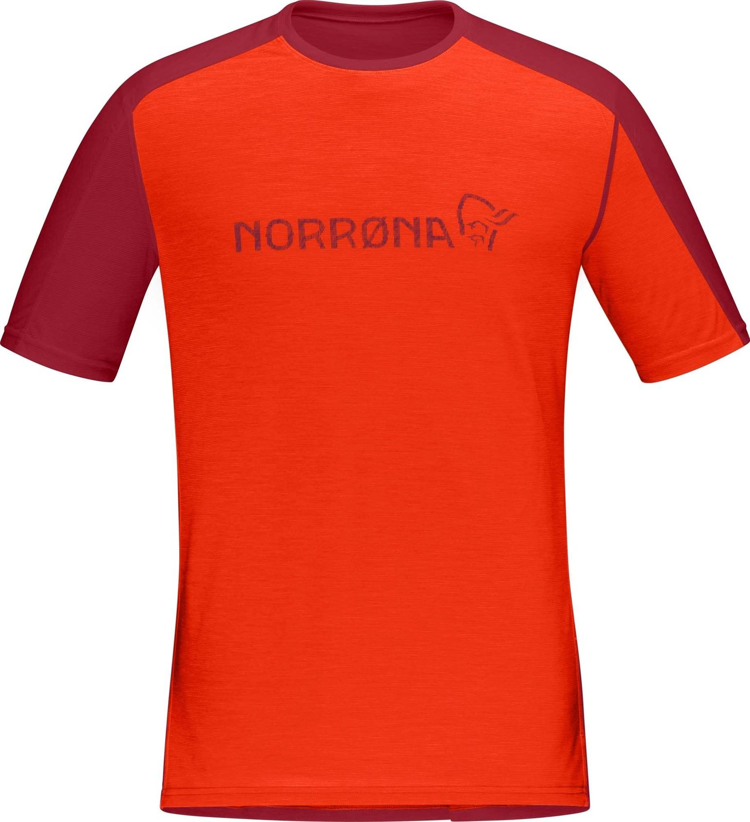 Norrøna Men's Falketind Equaliser Merino T-Shirt Arednalin/Rhubarb