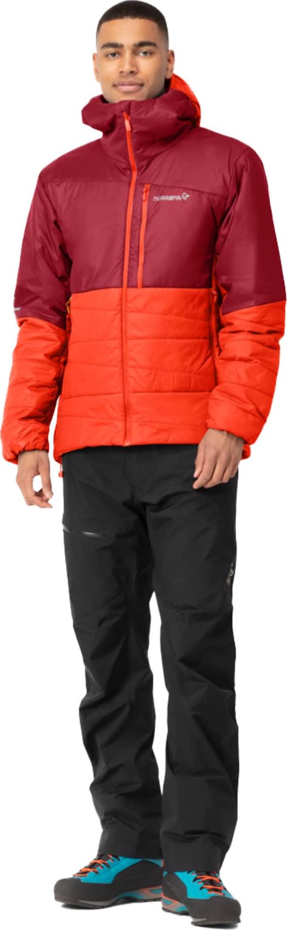 Norrøna Men's Falketind Thermo60 Hood Arednalin/Rhubarb Norrøna Norrøna Men's Falketind Thermo60 Hood Arednalin/Rhubarb Norrøna