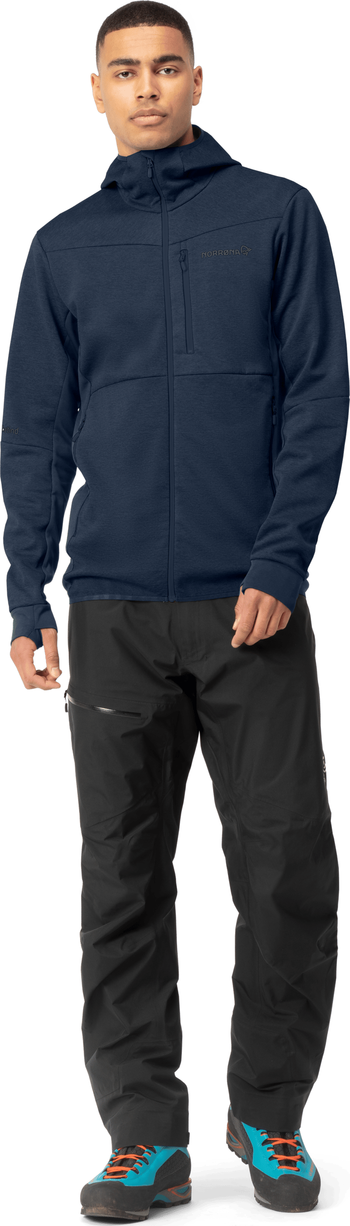 Norrøna Men's Falketind Warm2 Octa Hood Indigo Night Norrøna